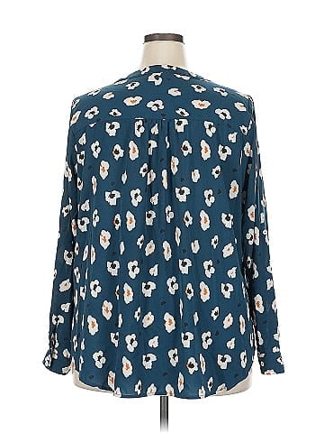 Skies Are Blue Long Sleeve Blouse (view 2)