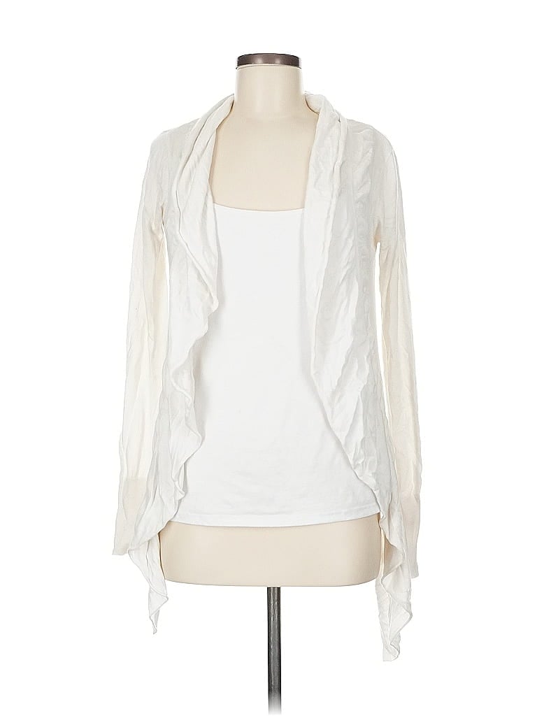 Pre-owned Express Cardigan Sweater In White