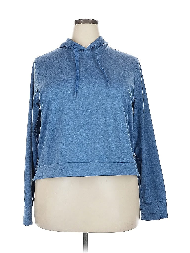 Pre-owned All In Motion Pullover Hoodie In Blue