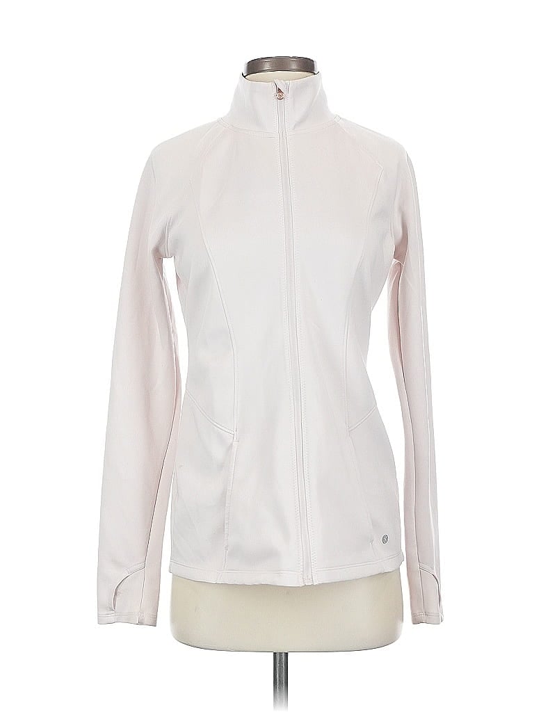 LAYER 8 Pre-owned Track Jacket In White