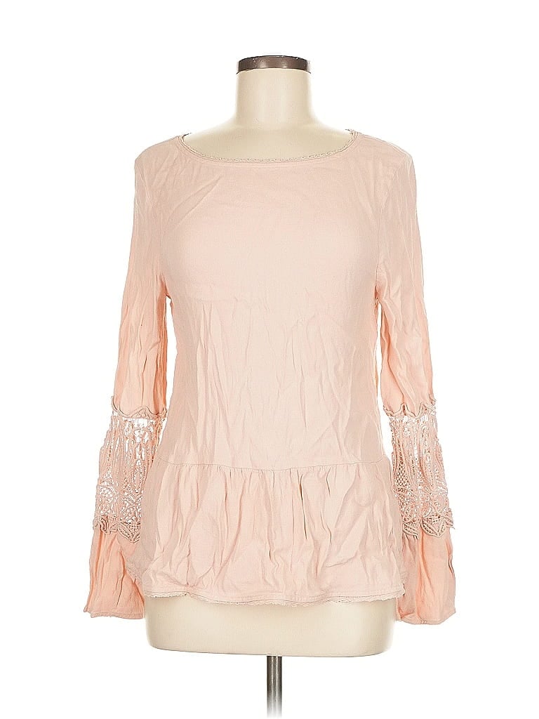 Pre-owned Joie 3/4 Sleeve T-shirt In Pink
