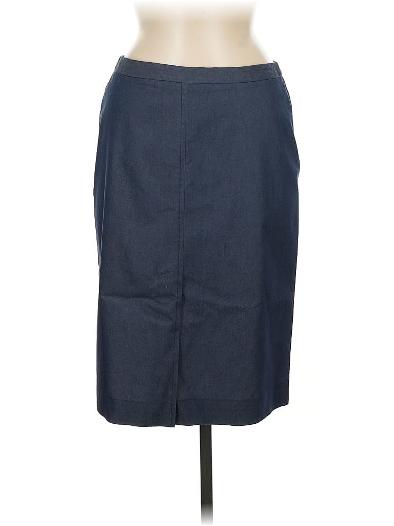 Pre-owned Bcbgmaxazria Denim Skirt In Blue