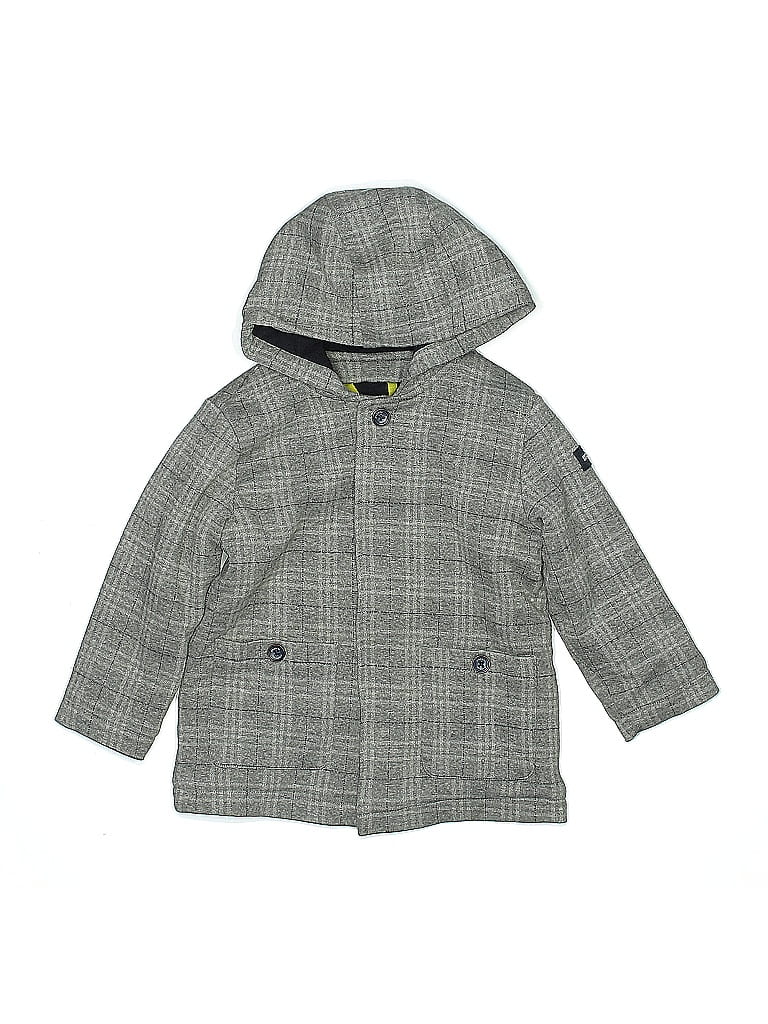 Mayoral Plaid Gray Coat Size M (kids) - photo 1