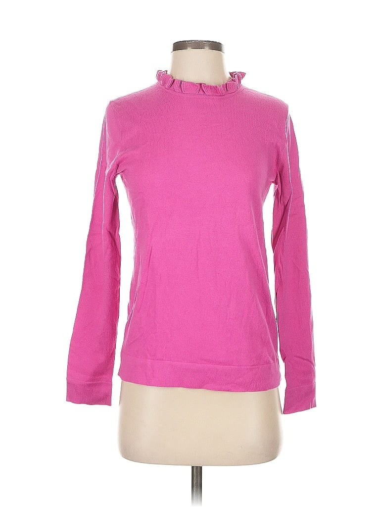 Click to view more detailed imagery on our partner's website Pre-owned J.crew Factory Store Long Sleeve Top Pink Turtleneck Tops