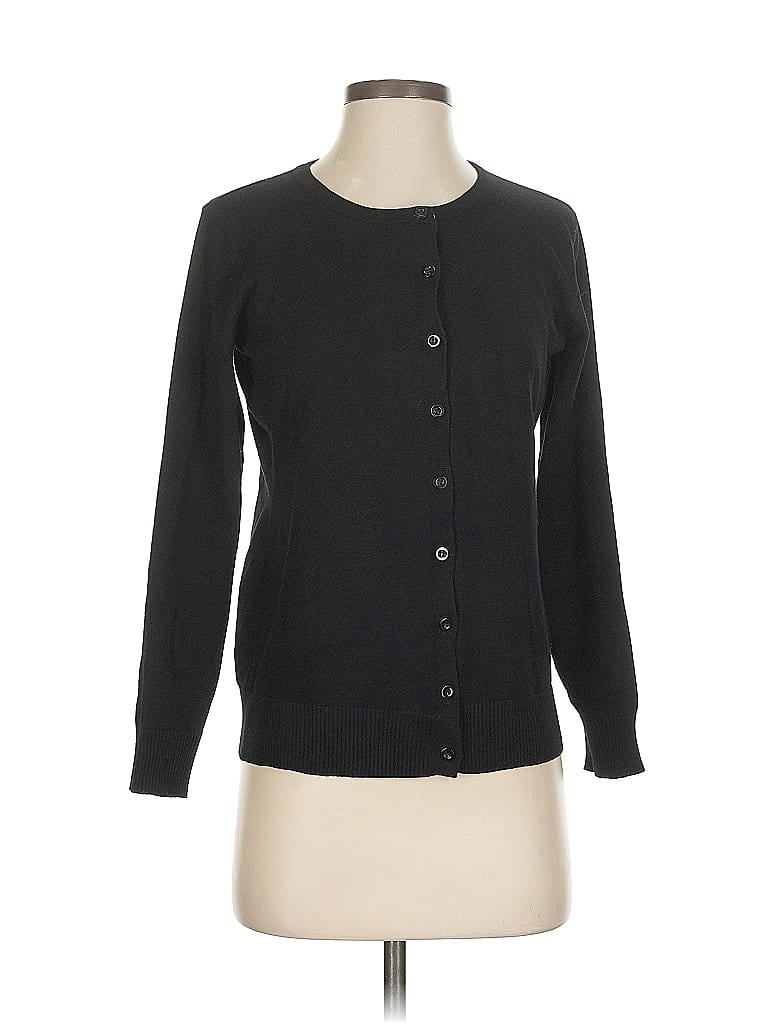 DOUBLJU Pre-owned Cardigan Sweater In Black