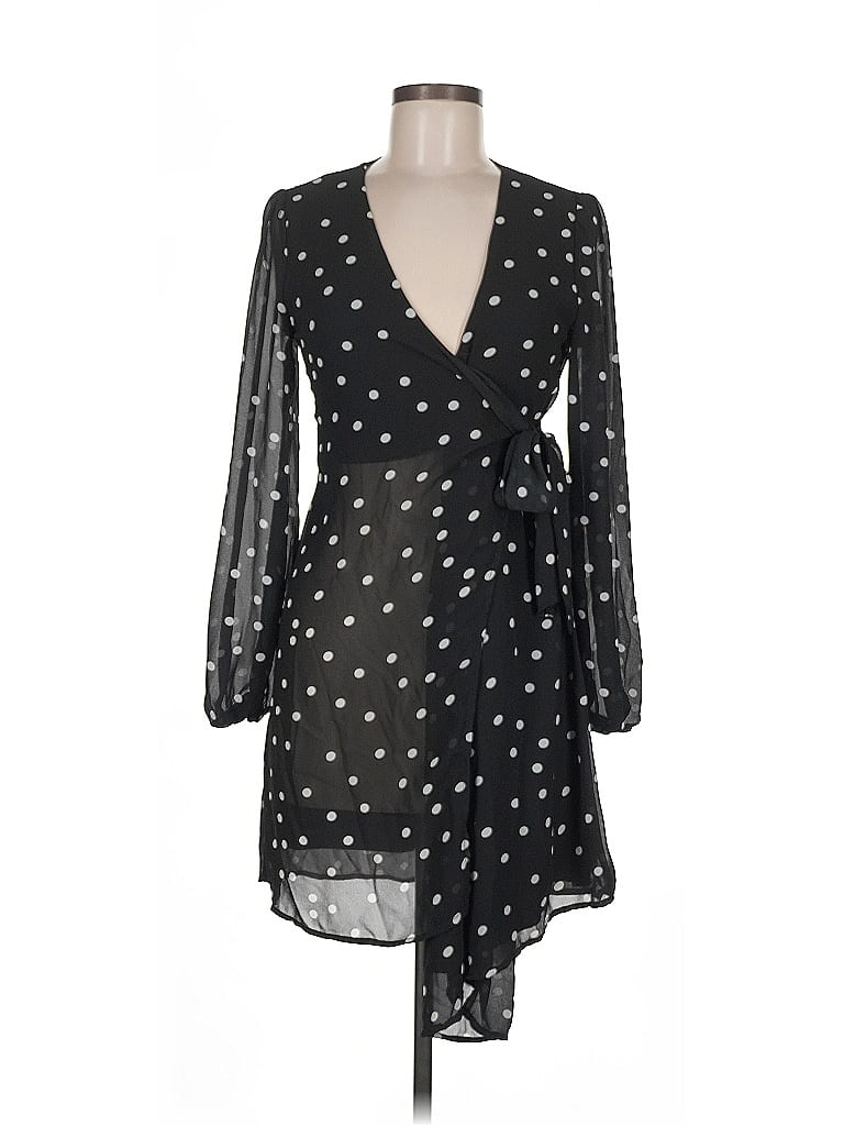 Pre-owned Row A Casual Dress In Black
