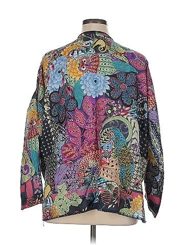 Johnny Was Long Sleeve Silk Top (view 2)
