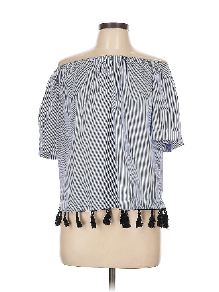 Pre-owned Style Envy 3/4 Sleeve Blouse In Blue
