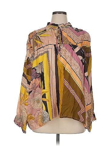 Johnny Was Long Sleeve Silk Top (view 1)