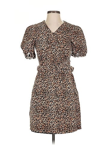 Marissa Webb Collective Brown Leopard Dress (view 1)