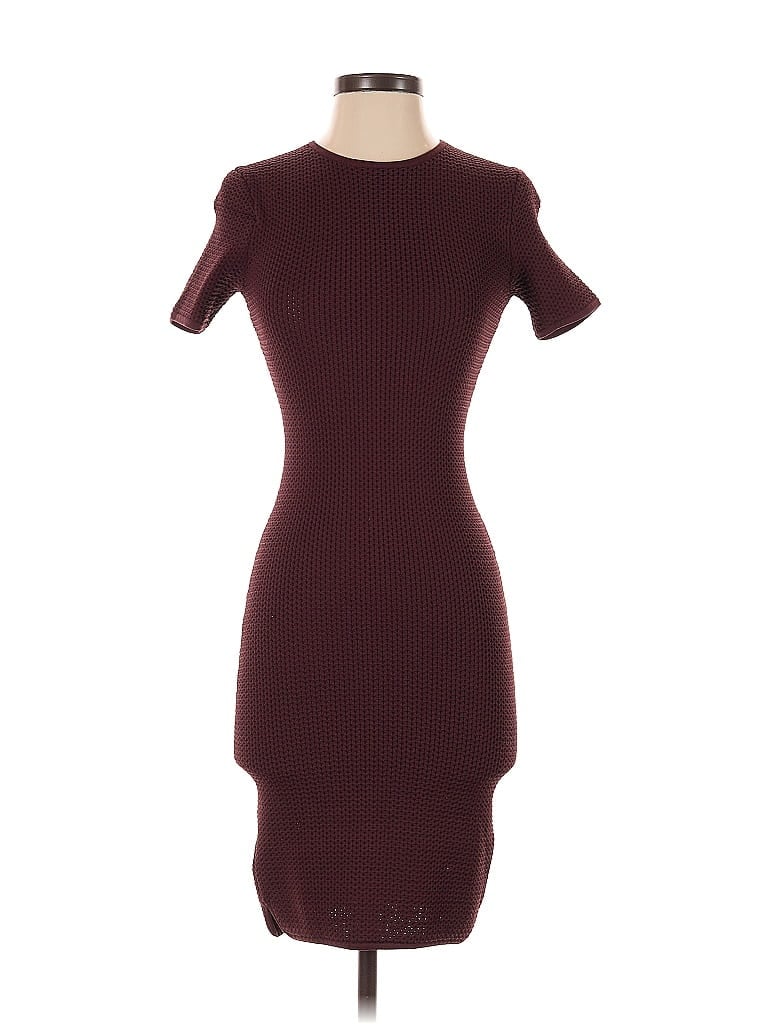 Pre-owned Alexander Wang Casual Dress In Burgundy