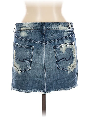 7 For All Mankind Denim Skirt (view 2)