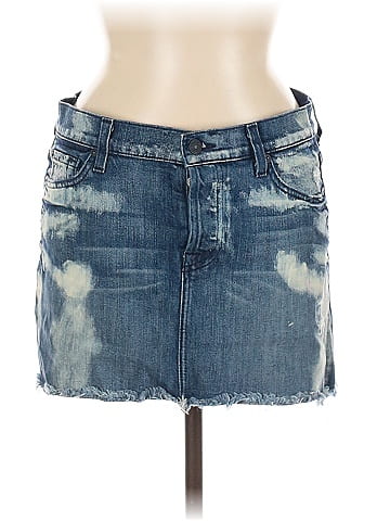 7 For All Mankind Denim Skirt (view 1)