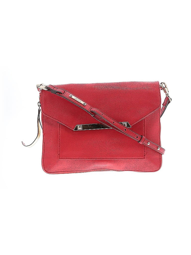 Pre-owned Stella & Dot Leather Crossbody Bag In Red