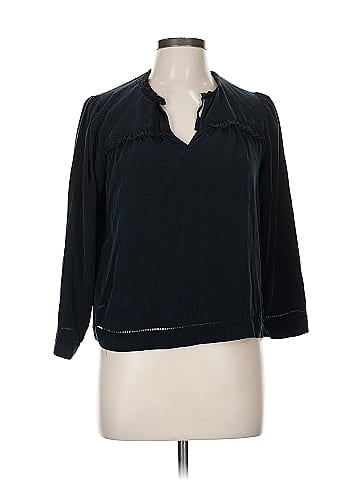 Point Sur 3/4 Sleeve Silk Top (view 1)