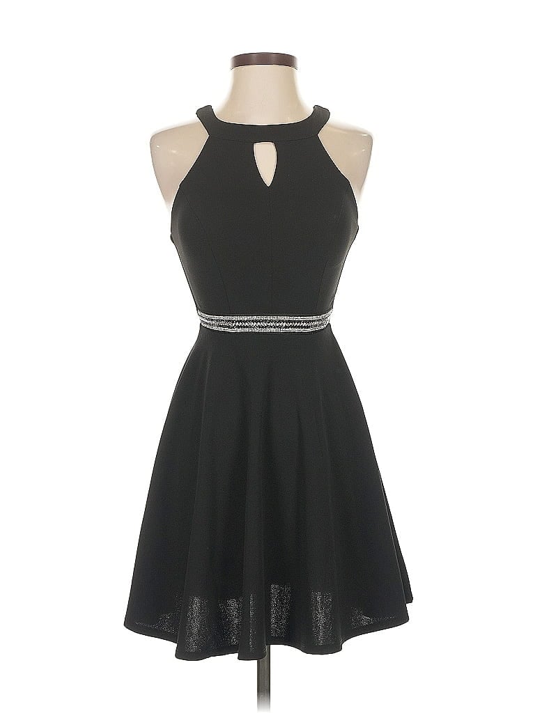 Pre-owned Emerald Sundae Cocktail Dress In Black