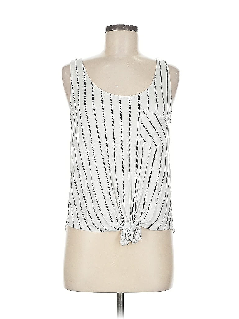 Pre-owned Ann Taylor Loft Outlet Sleeveless Blouse In White