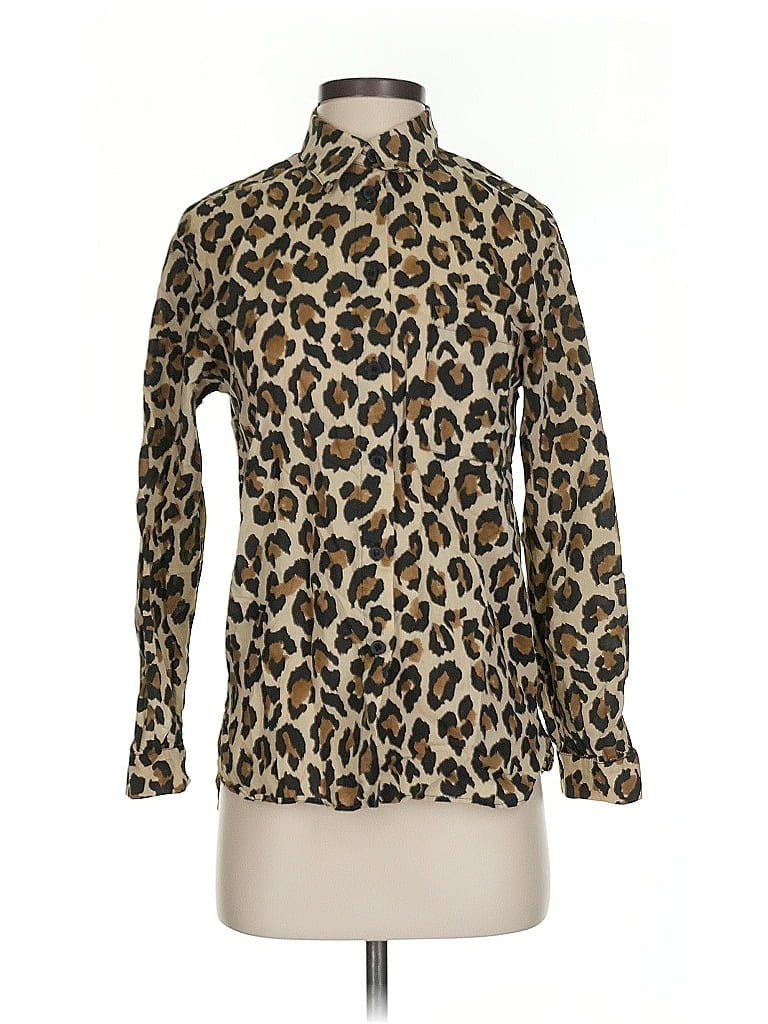 Click to view more detailed imagery on our partner's website Pre-owned Zara Long Sleeve Blouse In Brown