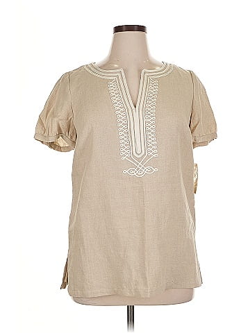 MICHAEL Michael Kors Short Sleeve Blouse (view 1)