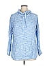 T by Talbots Blue Pullover Hoodie Size 1X - photo 1