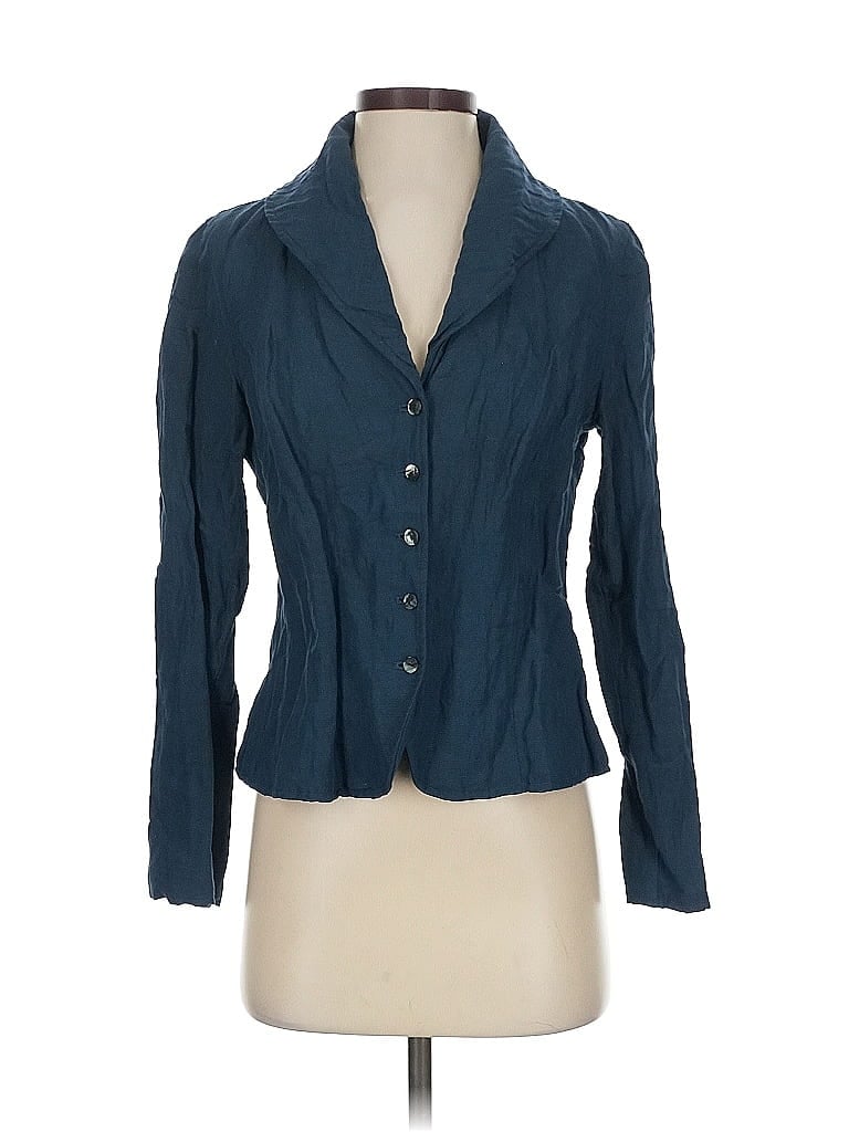 Pre-owned Jjill Blazer Jacket In Blue