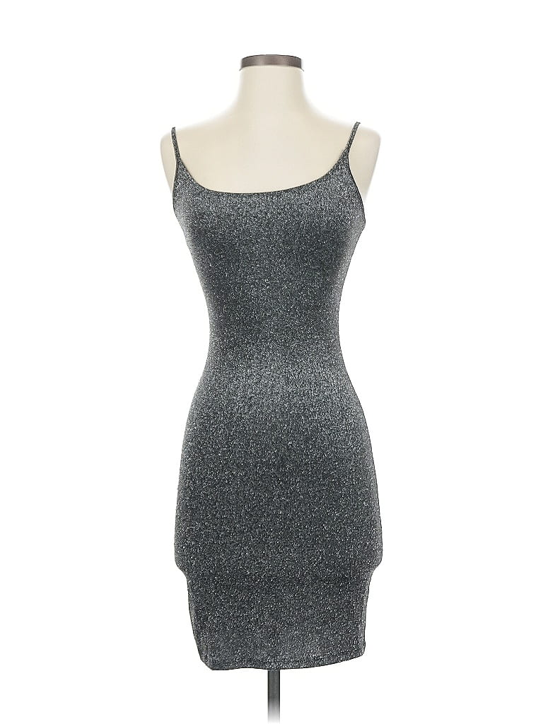Pre-owned Bear Dance Cocktail Dress In Gray