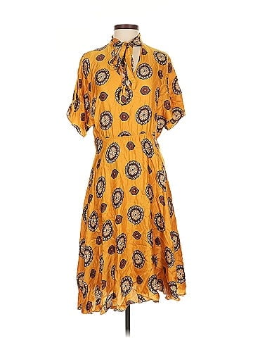 NISSA Marigold Print Dress (view 1)