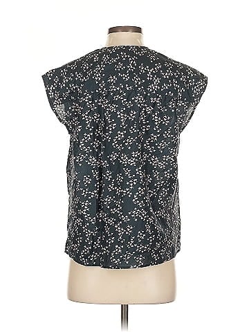 Current/Elliott The Short Sleeve Sky Blouse (view 2)