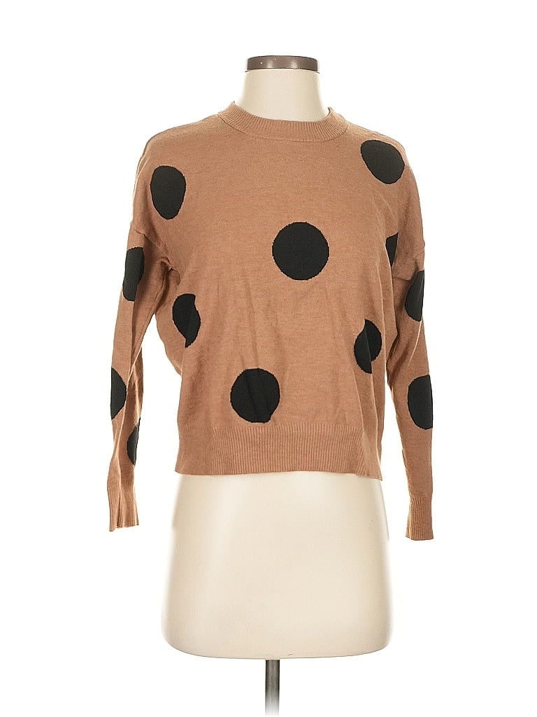 Pre-owned T Tahari Pullover Sweater In Brown
