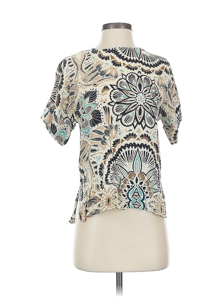 Pre-owned H&m Short Sleeve Turtleneck In White