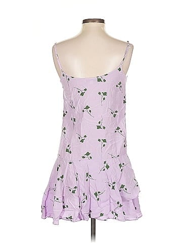 Thakoon Collective Purple Floral Slip Dress (view 2)