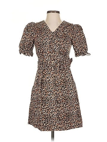 Marissa Webb Collective Brown Leopard Dress (view 1)