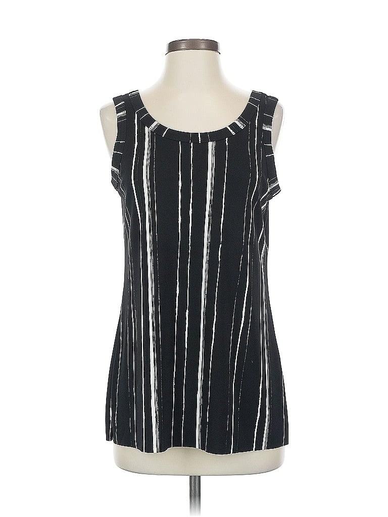 Pre-owned Alfani Sleeveless Blouse In Black