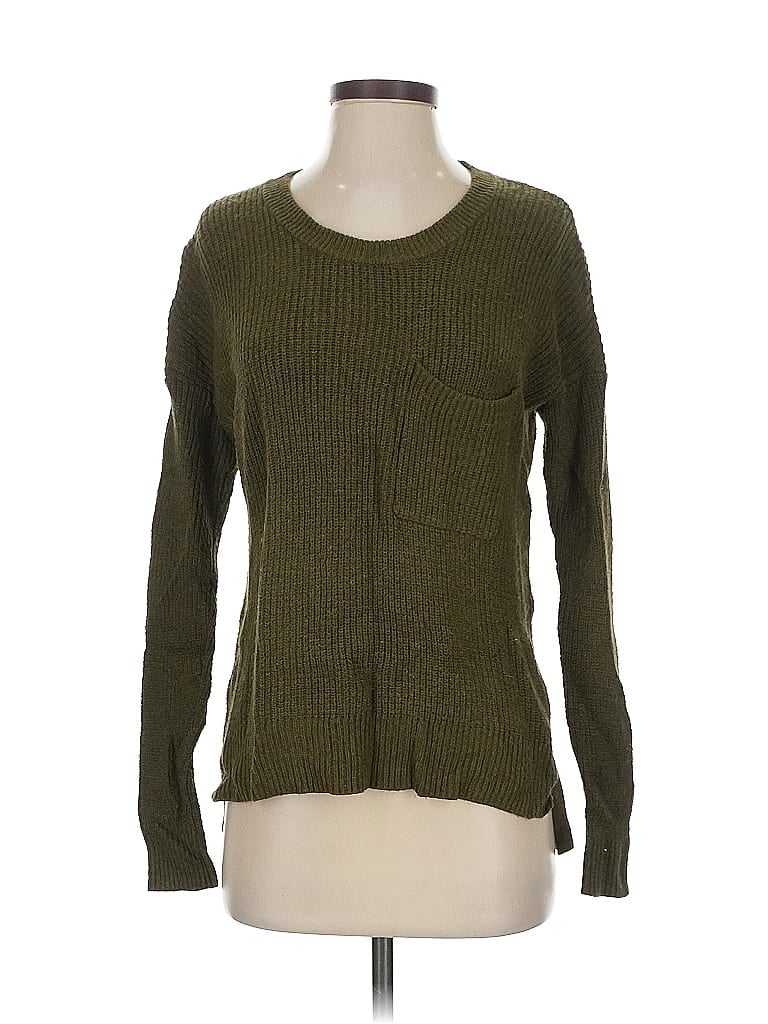 Pre-owned Madewell Pullover Sweater In Green