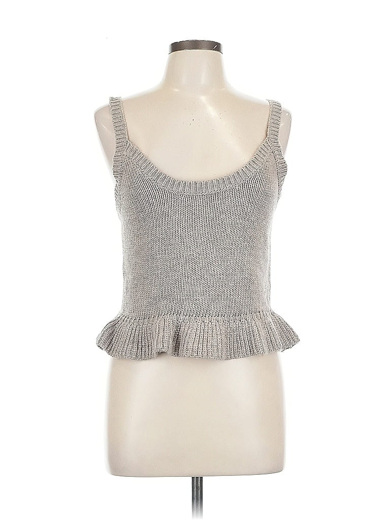 Pre-owned The Drop Sleeveless Top Gray Sweetheart Neckline Tops
