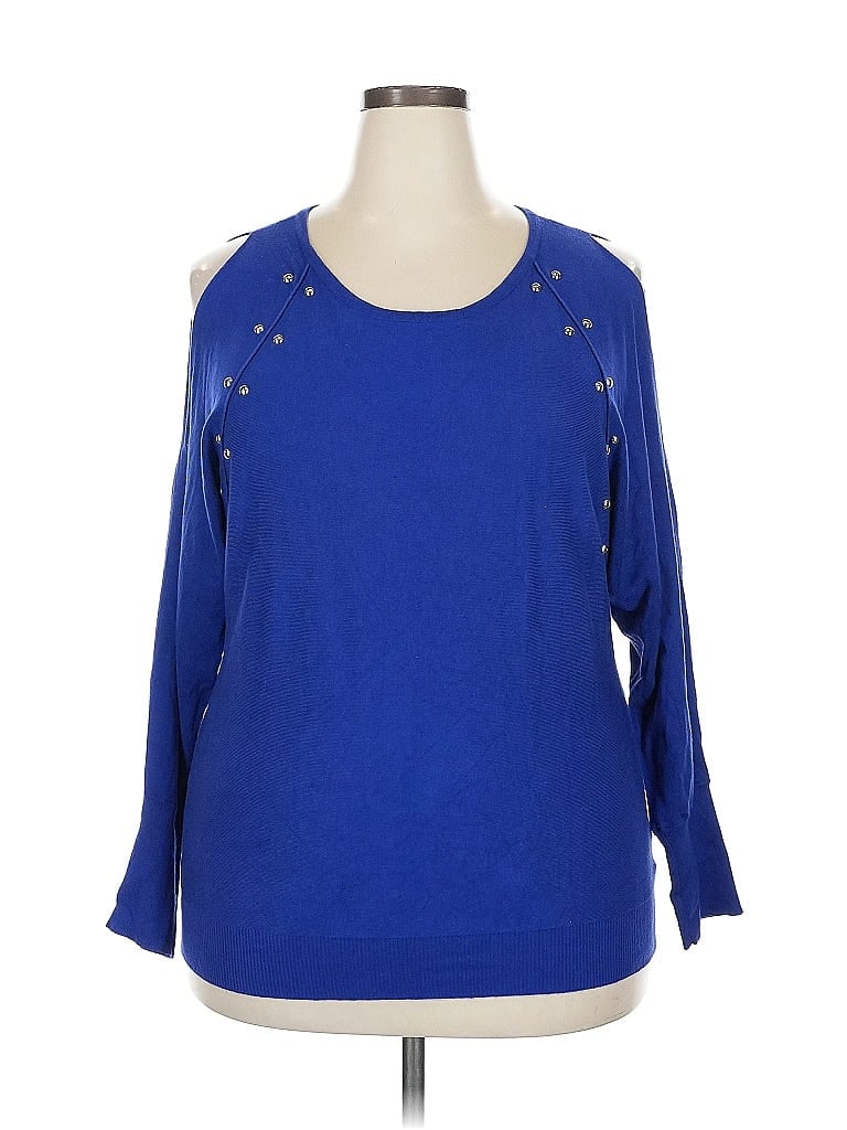Pre-owned Jennifer Lopez Pullover Sweater In Blue