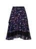 Jason Wu Collective 100% Polyester Floral Black Printed Layer Skirt Size 2 - photo 3