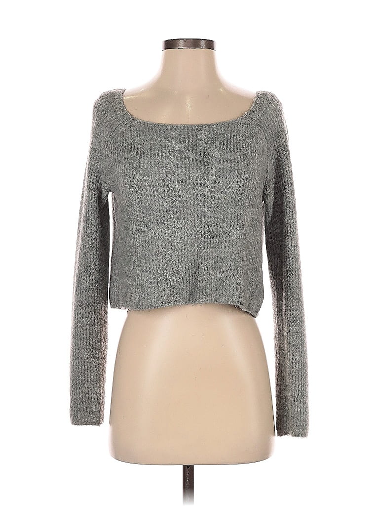 Pre-owned Express X Olivia Culpo Pullover Sweater In Gray