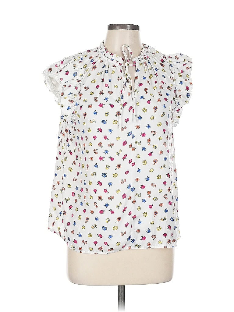 CATHERINE CATHERINE MALANDRINO Pre-owned Short Sleeve Blouse In White