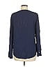 Gap 100% Rayon Blue Long Sleeve Blouse Size M - photo 2