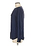 Gap 100% Rayon Blue Long Sleeve Blouse Size M - photo 5