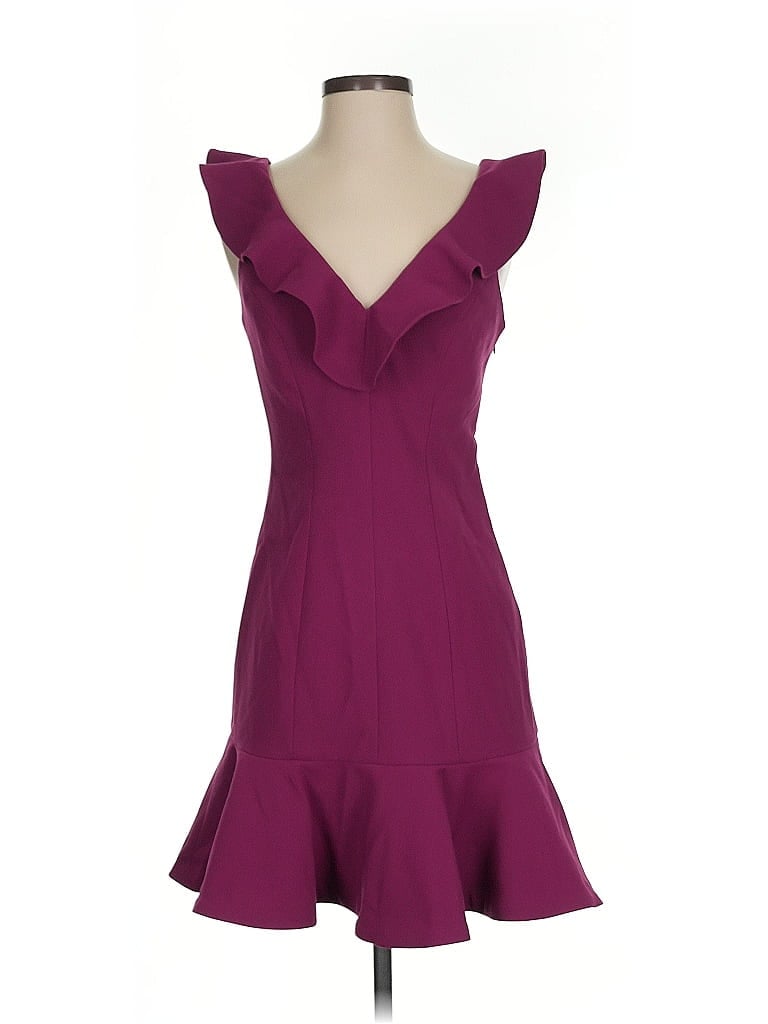 Likely Burgundy Cocktail Dress Size 4 - photo 1