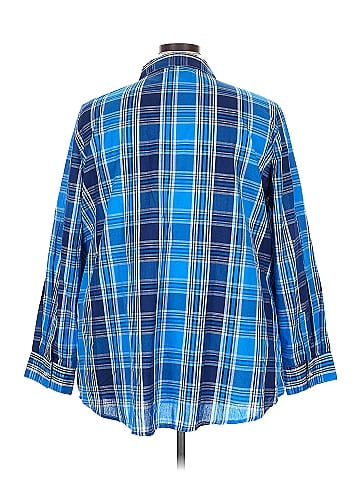 Woman Within 3/4 Sleeve Button-Down Shirt (view 2)
