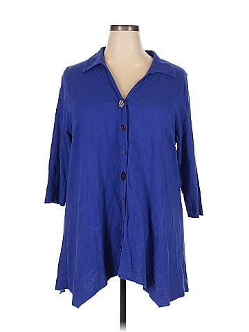 Soft Surroundings 3/4 Sleeve Button-Down Shirt (view 1)