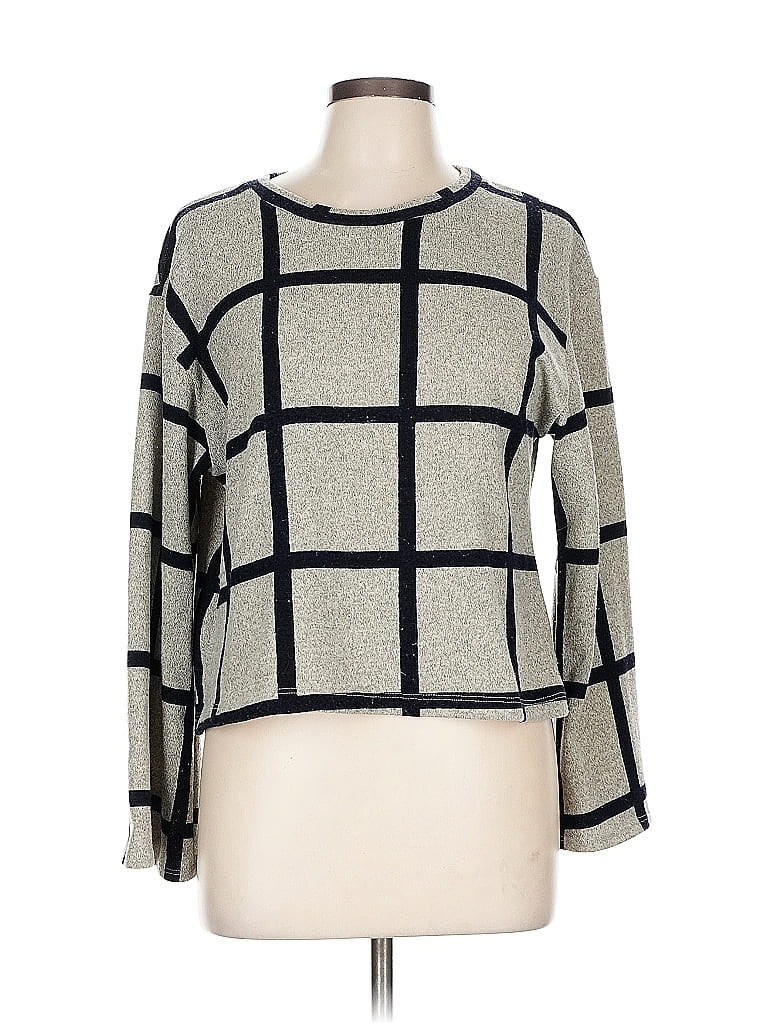 Pre-owned Lush Pullover Sweater In Gray