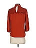 NY&C 100% Polyester Orange 3/4 Sleeve Blouse Size XS - photo 2
