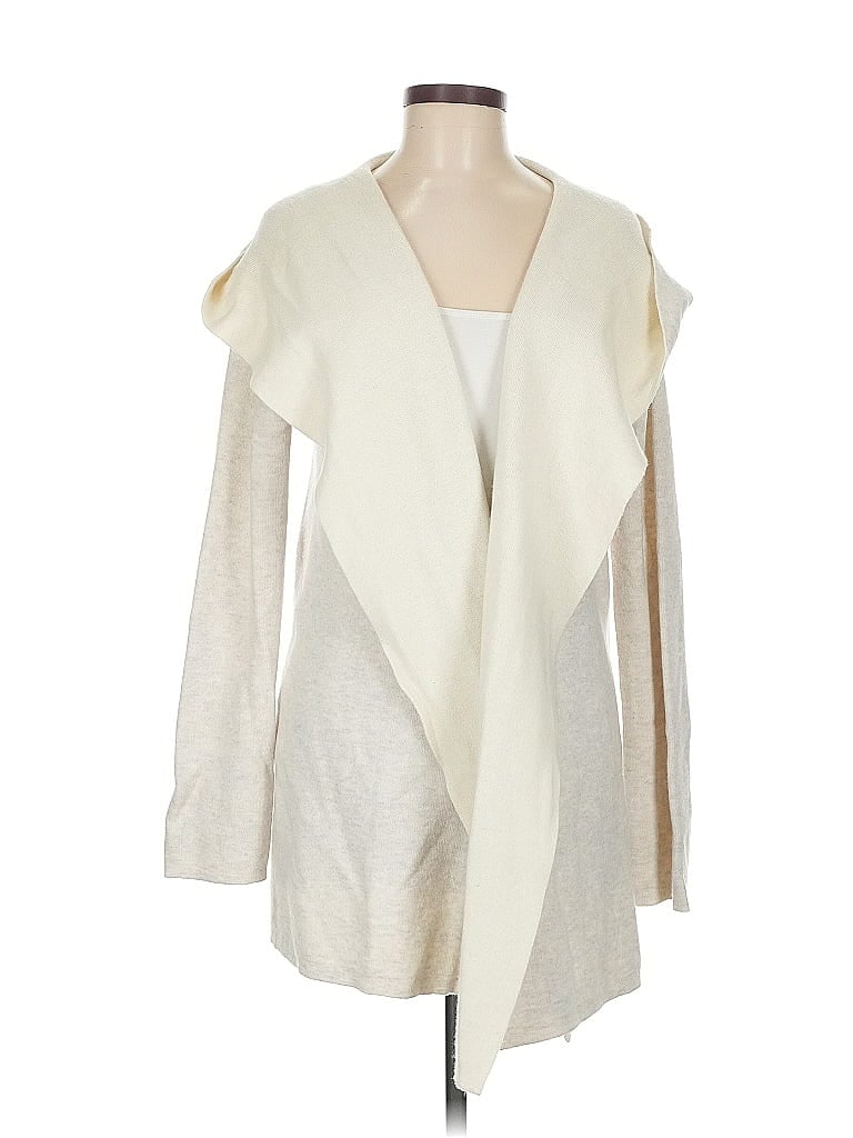 Pre-owned Club Monaco Cardigan Sweater In White