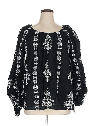INC International Concepts Long Sleeve Blouse (view 1)