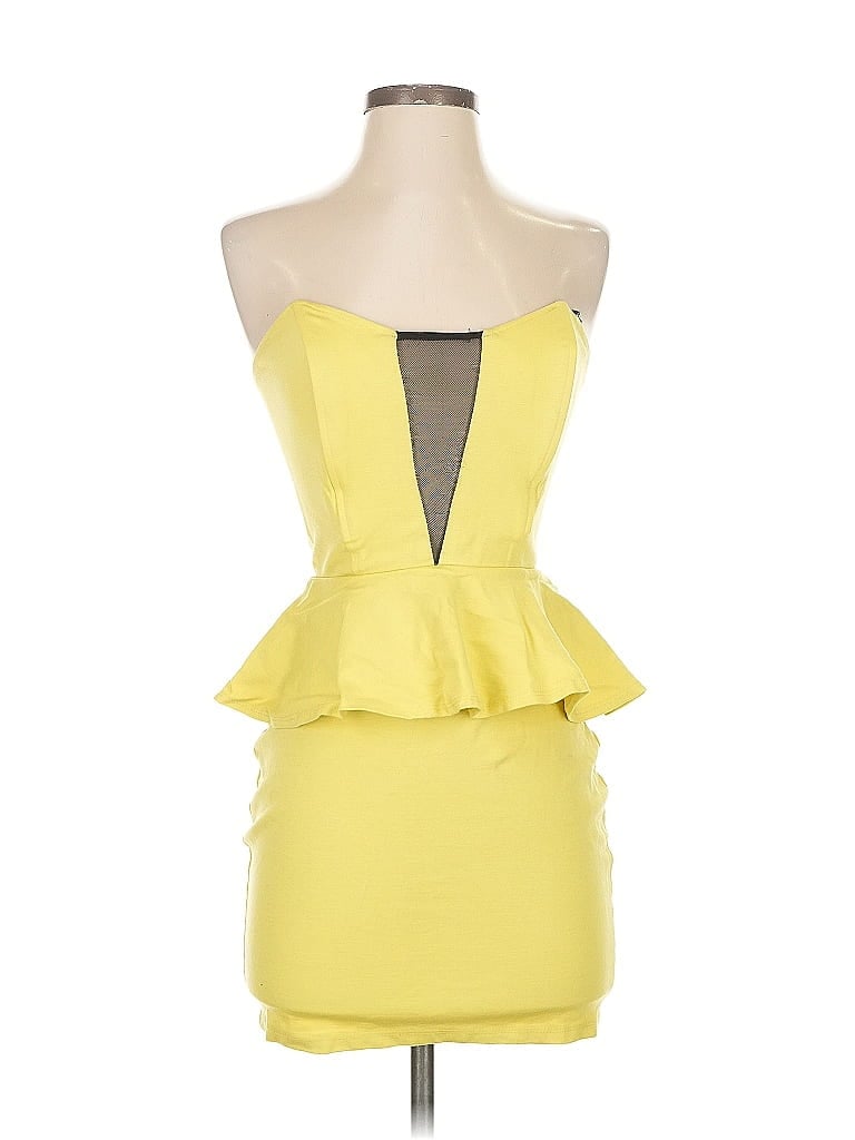 Arden B. Yellow Cocktail Dress Size S - photo 1