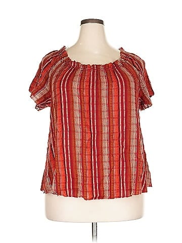 a.n.a. A New Approach Short Sleeve Blouse (view 1)